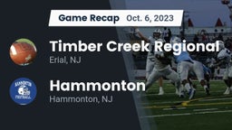 Recap: Timber Creek Regional  vs. Hammonton  2023