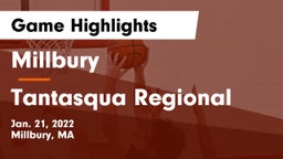 Millbury  vs Tantasqua Regional  Game Highlights - Jan. 21, 2022
