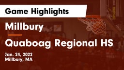 Millbury  vs Quaboag Regional HS Game Highlights - Jan. 24, 2022