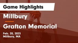 Millbury  vs Grafton Memorial  Game Highlights - Feb. 20, 2023