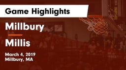 Millbury  vs Millis Game Highlights - March 4, 2019