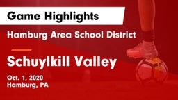 Hamburg Area School District vs Schuylkill Valley  Game Highlights - Oct. 1, 2020