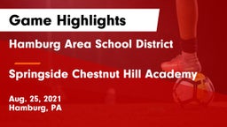 Hamburg Area School District vs Springside Chestnut Hill Academy  Game Highlights - Aug. 25, 2021