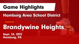 Hamburg Area School District vs Brandywine Heights  Game Highlights - Sept. 24, 2022