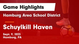 Hamburg Area School District vs Schuylkill Haven Game Highlights - Sept. 9, 2023