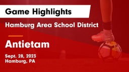 Hamburg Area School District vs Antietam Game Highlights - Sept. 28, 2023