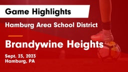 Hamburg Area School District vs Brandywine Heights  Game Highlights - Sept. 23, 2023