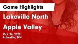 Lakeville North  vs Apple Valley  Game Highlights - Oct. 26, 2020