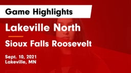 Lakeville North  vs Sioux Falls Roosevelt  Game Highlights - Sept. 10, 2021