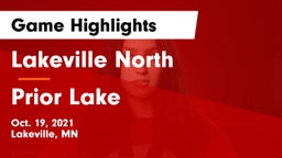 Lakeville North  vs Prior Lake  Game Highlights - Oct. 19, 2021