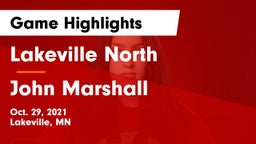 Lakeville North  vs John Marshall  Game Highlights - Oct. 29, 2021