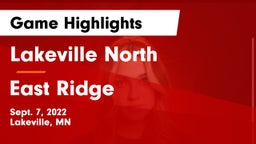 Lakeville North  vs East Ridge  Game Highlights - Sept. 7, 2022