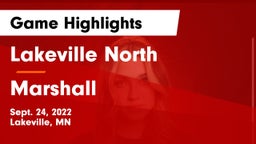 Lakeville North  vs Marshall  Game Highlights - Sept. 24, 2022