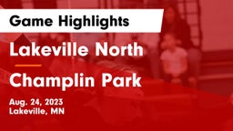 Lakeville North  vs Champlin Park  Game Highlights - Aug. 24, 2023