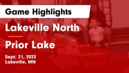 Lakeville North  vs Prior Lake  Game Highlights - Sept. 21, 2023