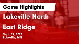 Lakeville North  vs East Ridge  Game Highlights - Sept. 22, 2023