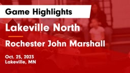 Lakeville North  vs Rochester John Marshall  Game Highlights - Oct. 25, 2023