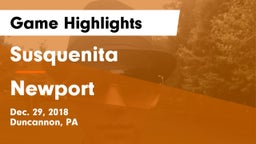 Susquenita  vs Newport  Game Highlights - Dec. 29, 2018