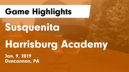 Susquenita  vs Harrisburg Academy Game Highlights - Jan. 9, 2019