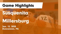 Susquenita  vs Millersburg  Game Highlights - Jan. 13, 2020