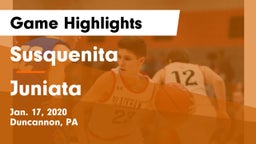 Susquenita  vs Juniata  Game Highlights - Jan. 17, 2020