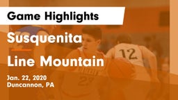Susquenita  vs Line Mountain  Game Highlights - Jan. 22, 2020