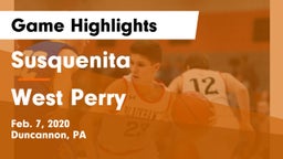 Susquenita  vs West Perry  Game Highlights - Feb. 7, 2020