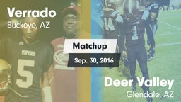 Matchup: Verrado  vs. Deer Valley  2016