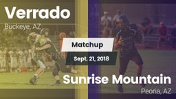 Matchup: Verrado  vs. Sunrise Mountain  2018