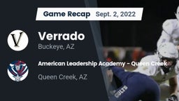 Recap: Verrado  vs. American Leadership Academy - Queen Creek 2022