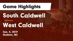 South Caldwell  vs West Caldwell Game Highlights - Jan. 4, 2019