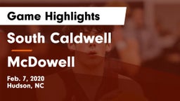 South Caldwell  vs McDowell   Game Highlights - Feb. 7, 2020