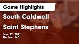 South Caldwell  vs Saint Stephens Game Highlights - Jan. 22, 2021