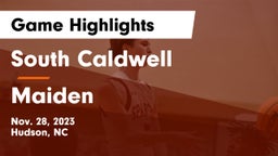 South Caldwell  vs Maiden  Game Highlights - Nov. 28, 2023