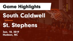 South Caldwell  vs St. Stephens Game Highlights - Jan. 18, 2019