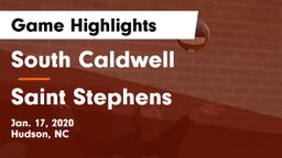 South Caldwell  vs Saint Stephens  Game Highlights - Jan. 17, 2020