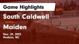 South Caldwell  vs Maiden  Game Highlights - Dec. 29, 2023