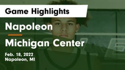 Napoleon  vs Michigan Center  Game Highlights - Feb. 18, 2022