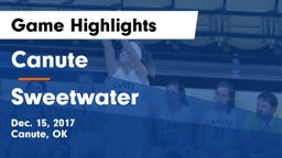 Canute  vs Sweetwater  Game Highlights - Dec. 15, 2017