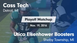 Matchup: Cass Tech High vs. Utica Eisenhower  Boosters 2016