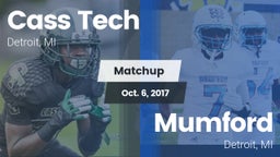 Matchup: Cass Tech High vs. Mumford  2017