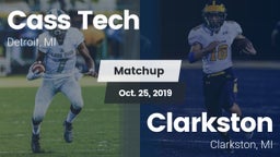 Matchup: Cass Tech High vs. Clarkston  2019