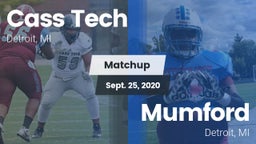 Matchup: Cass Tech High vs. Mumford  2020