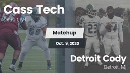 Matchup: Cass Tech High vs. Detroit Cody  2020