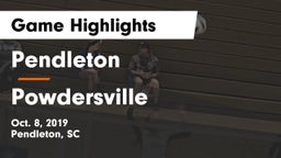 Pendleton  vs Powdersville  Game Highlights - Oct. 8, 2019