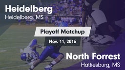 Matchup: Heidelberg High vs. North Forrest  2016