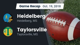 Recap: Heidelberg  vs. Taylorsville  2018