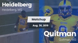 Matchup: Heidelberg High vs. Quitman  2019