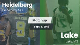 Matchup: Heidelberg High vs. Lake  2019