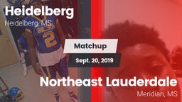 Matchup: Heidelberg High vs. Northeast Lauderdale  2019